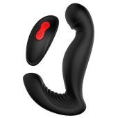 Черный вибромассажер простаты SWIRLING P-PLEASER - Dream Toys - в Люберцах купить с доставкой