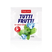 Пробник гель-смазки Tutti-frutti со вкусом мяты - 4 гр. - Биоритм - купить с доставкой в Люберцах