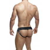 Черный мужской страпон DR. SKIN 6INCH HOLLOW STRAP ON - 16 см. - Blush Novelties - купить с доставкой в Люберцах