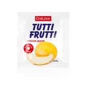 Пробник гель-смазки Tutti-frutti со вкусом сочной дыни - 4 гр. - Биоритм - купить с доставкой в Люберцах