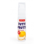 Гель-смазка Tutti-frutti со вкусом сочной дыни - 30 гр. - Биоритм - купить с доставкой в Люберцах
