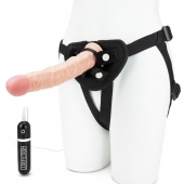 Регулируемые трусики с вибрирующей насадкой - 21 см. - Lux Fetish - купить с доставкой в Люберцах