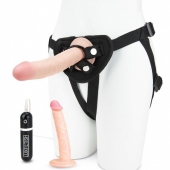 Регулируемые трусики с 2 насадками - 16 и 15 см. - Lux Fetish - купить с доставкой в Люберцах