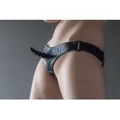 Черные трусики Better с анальной насадкой - 8 см. - Lola Games - купить с доставкой в Люберцах