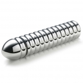 Рельефный фаллос для интенсивного электросекса Groovey George - 20 см. - MyStim - купить с доставкой в Люберцах