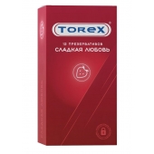 Презервативы Torex  Сладкая любовь  с ароматом клубники - 12 шт. - Torex - купить с доставкой в Люберцах