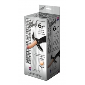 Пояс-трусики с насадкой Glamour - 17 см. - LOVETOY (А-Полимер) - купить с доставкой в Люберцах