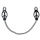 Зажимы на соски Darkside с цепочкой - Lola Games - купить с доставкой в Люберцах