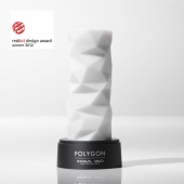 Белый 3D мастурбатор POLYGON - Tenga - в Люберцах купить с доставкой