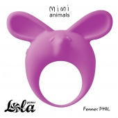 Фиолетовое эрекционное кольцо Fennec Phil - Lola Games - в Люберцах купить с доставкой