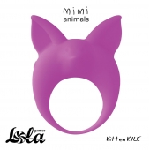 Фиолетовое эрекционное кольцо Kitten Kyle - Lola Games - в Люберцах купить с доставкой