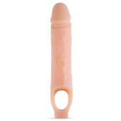 Телесный реалистичный фаллоудлинитель 10 Inch Silicone Cock Sheath Penis Extender - 25,4 см. - Blush Novelties - в Люберцах купить с доставкой