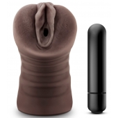 Коричневый мастурбатор-вагина Hot Chocolate Brianna - Blush Novelties - в Люберцах купить с доставкой