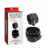 Черные наручники Surrender Wrist Restraints - Chisa - купить с доставкой в Люберцах