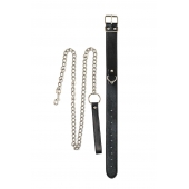 Черный ошейник с поводком Wild - Lola Games - купить с доставкой в Люберцах