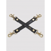 Черный фиксатор для манжет Bound to You Faux Leather Hogtie - Fifty Shades of Grey - купить с доставкой в Люберцах
