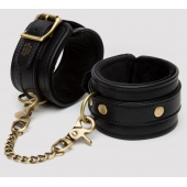 Черные оковы на ноги Bound to You Faux Leather Ankle Cuffs - Fifty Shades of Grey - купить с доставкой в Люберцах