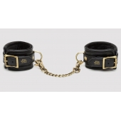 Черные наручники Bound to You Faux Leather Wrist Cuffs - Fifty Shades of Grey - купить с доставкой в Люберцах