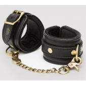 Черные наручники Bound to You Faux Leather Wrist Cuffs - Fifty Shades of Grey - купить с доставкой в Люберцах