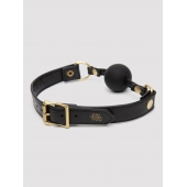 Черный кляп-шар Bound to You Faux Leather Ball Gag - Fifty Shades of Grey - купить с доставкой в Люберцах