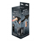 Черный женский пояс BEST SELECT с 3 насадками и вибрацией - LOVETOY (А-Полимер) - купить с доставкой в Люберцах