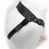 Реалистичный фаллопротез на ремешках с заклепками - 18 см. - LOVETOY (А-Полимер) - купить с доставкой в Люберцах