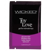 Лубрикант на водной основе для использования с игрушками WICKED Toy Love - 3 мл. - Wicked - купить с доставкой в Люберцах