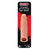 Телесная насадка EXTENDER WITH BALL STRAP 6.5 - 17 см. - Dream Toys - в Люберцах купить с доставкой