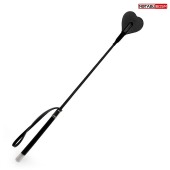 Черный стек с наконечником-сердечком - 54 см. - Notabu - купить с доставкой в Люберцах