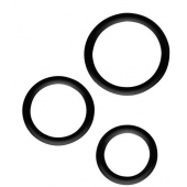 Набор из 3 эрекционных колец SILICONE COCKRINGS - Dream Toys - в Люберцах купить с доставкой