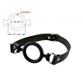 Черный кляп-рамка на регулируемых ремешках - Sitabella - купить с доставкой в Люберцах