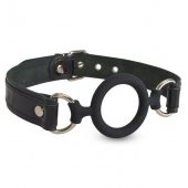 Силиконовый кляп-рамка на кожаных ремешках - Sitabella - купить с доставкой в Люберцах