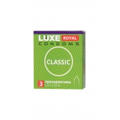 Гладкие презервативы LUXE Royal Classic - 3 шт. - Luxe - купить с доставкой в Люберцах