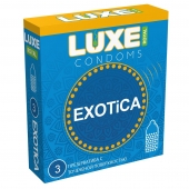 Текстурированные презервативы LUXE Royal Exotica - 3 шт. - Luxe - купить с доставкой в Люберцах