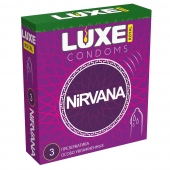 Презервативы с увеличенным количеством смазки LUXE Royal Nirvana - 3 шт. - Luxe - купить с доставкой в Люберцах