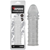 Прозрачная реалистичная насадка на пенис Extra Texture Sleeve - 16,2 см. - Chisa - в Люберцах купить с доставкой
