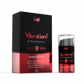 Жидкий интимный гель с эффектом вибрации Vibration! Strawberry - 15 мл. - INTT - купить с доставкой в Люберцах