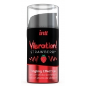 Жидкий интимный гель с эффектом вибрации Vibration! Strawberry - 15 мл. - INTT - купить с доставкой в Люберцах