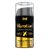 Жидкий интимный гель с эффектом вибрации Vibration! Vodka Energy - 15 мл. - INTT - купить с доставкой в Люберцах