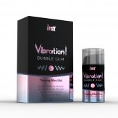 Жидкий интимный гель с эффектом вибрации Vibration! Bubble Gum - 15 мл. - INTT - купить с доставкой в Люберцах