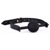 Черный кляп с шариком-трензелем - Sitabella - купить с доставкой в Люберцах