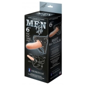 Телесный пустотелый харнесс MEN Style - 17,5 см. - LOVETOY (А-Полимер) - купить с доставкой в Люберцах