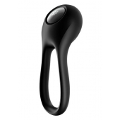 Черное эрекционное виброкольцо Majestic Duo - Satisfyer - в Люберцах купить с доставкой