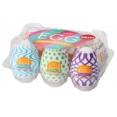 Набор из 6 мастурбаторов Tenga EGG IV с различным рельефом - Tenga - в Люберцах купить с доставкой
