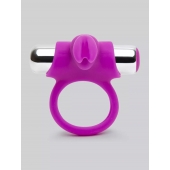 Лиловое виброкольцо с пультом ДУ Remote Control Cock Ring - Happy Rabbit - в Люберцах купить с доставкой