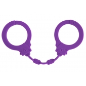 Фиолетовые силиконовые наручники Suppression - Lola Games - купить с доставкой в Люберцах