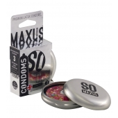 Экстремально тонкие презервативы в железном кейсе MAXUS Extreme Thin - 3 шт. - Maxus - купить с доставкой в Люберцах