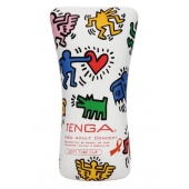 Мастурбатор-туба Keith Haring Soft Tube CUP - Tenga - в Люберцах купить с доставкой