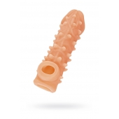 Телесная закрытая насадка с пупырышками Cock Sleeve Size M - 15,6 см. - KOKOS - в Люберцах купить с доставкой