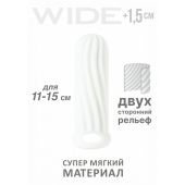 Белый фаллоудлинитель Homme Wide - 13 см. - Lola Games - в Люберцах купить с доставкой